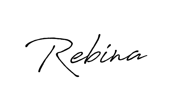 The best way (Antro_Vectra_Bolder) to make a short signature is to pick only two or three words in your name. The name Rebina include a total of six letters. For converting this name. Rebina signature style 7 images and pictures png