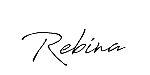 if you are searching for the best signature style for your name Rebina. so please give up your signature search. here we have designed multiple signature styles  using Antro_Vectra_Bolder. Rebina signature style 7 images and pictures png