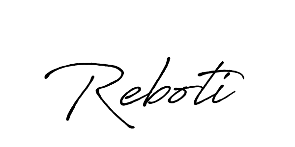 Design your own signature with our free online signature maker. With this signature software, you can create a handwritten (Antro_Vectra_Bolder) signature for name Reboti. Reboti signature style 7 images and pictures png