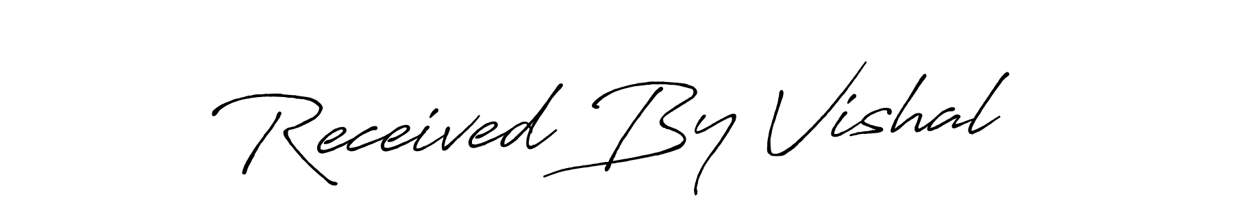 Received By Vishal stylish signature style. Best Handwritten Sign (Antro_Vectra_Bolder) for my name. Handwritten Signature Collection Ideas for my name Received By Vishal. Received By Vishal signature style 7 images and pictures png