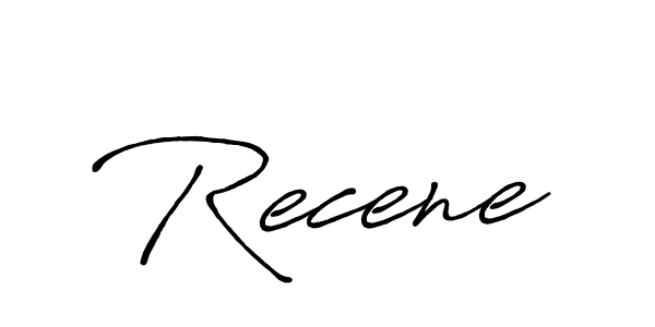 Best and Professional Signature Style for Recene. Antro_Vectra_Bolder Best Signature Style Collection. Recene signature style 7 images and pictures png