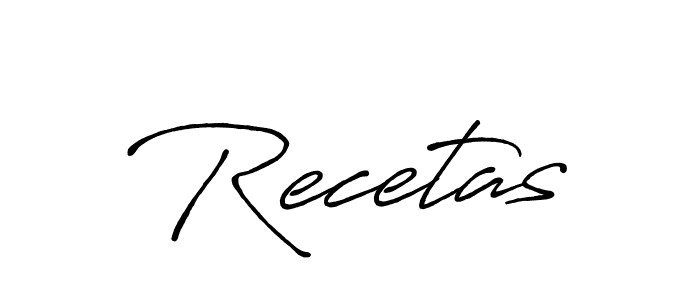Also You can easily find your signature by using the search form. We will create Recetas name handwritten signature images for you free of cost using Antro_Vectra_Bolder sign style. Recetas signature style 7 images and pictures png