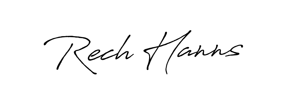 You should practise on your own different ways (Antro_Vectra_Bolder) to write your name (Rech Hanns) in signature. don't let someone else do it for you. Rech Hanns signature style 7 images and pictures png