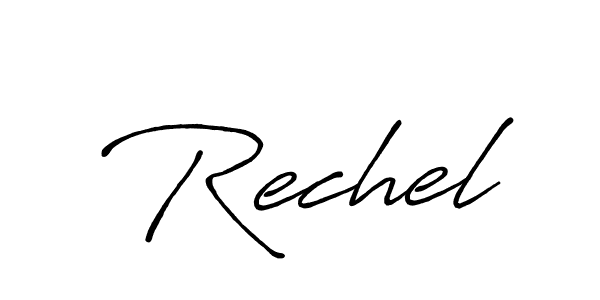 How to make Rechel signature? Antro_Vectra_Bolder is a professional autograph style. Create handwritten signature for Rechel name. Rechel signature style 7 images and pictures png