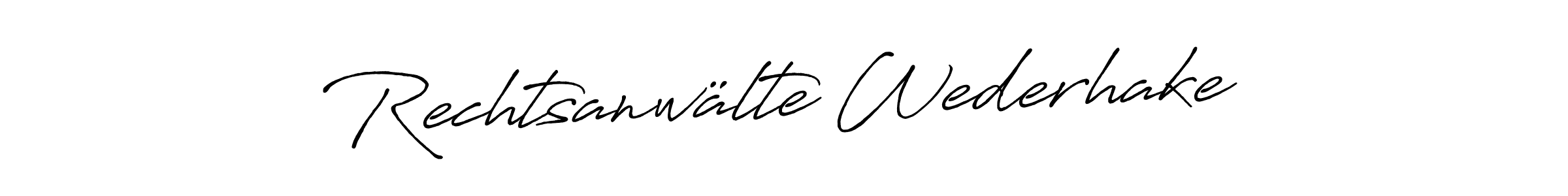 The best way (Antro_Vectra_Bolder) to make a short signature is to pick only two or three words in your name. The name Rechtsanwälte Wederhake include a total of six letters. For converting this name. Rechtsanwälte Wederhake signature style 7 images and pictures png