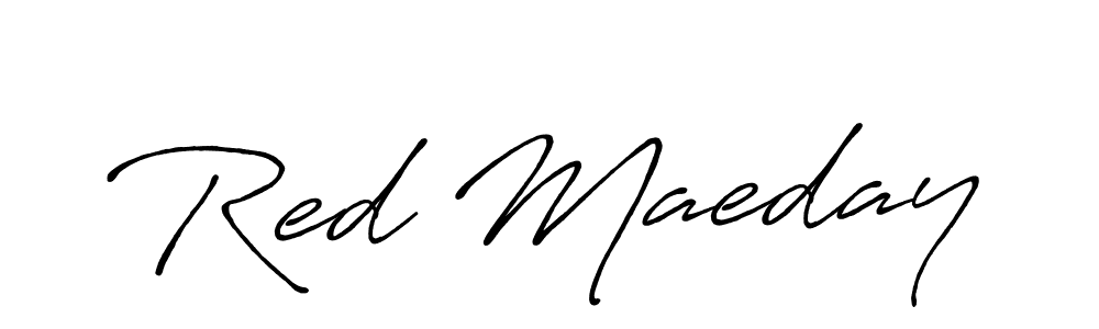 How to make Red Maeday signature? Antro_Vectra_Bolder is a professional autograph style. Create handwritten signature for Red Maeday name. Red Maeday signature style 7 images and pictures png