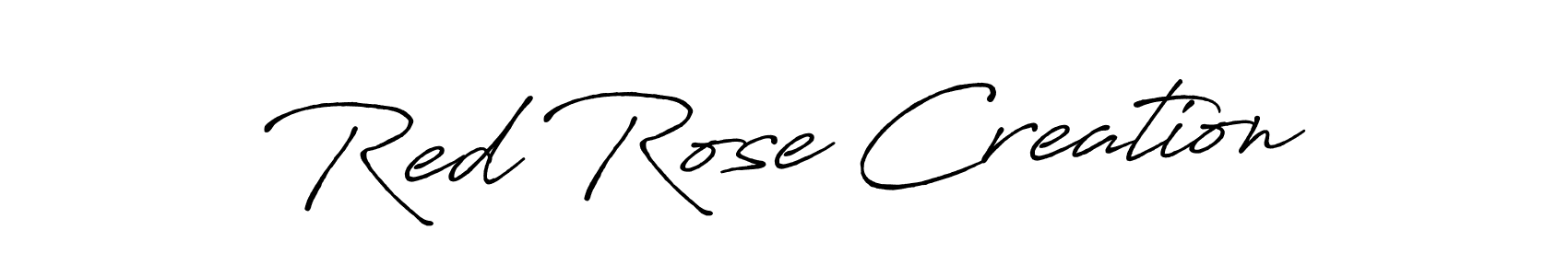 Red Rose Creation stylish signature style. Best Handwritten Sign (Antro_Vectra_Bolder) for my name. Handwritten Signature Collection Ideas for my name Red Rose Creation. Red Rose Creation signature style 7 images and pictures png