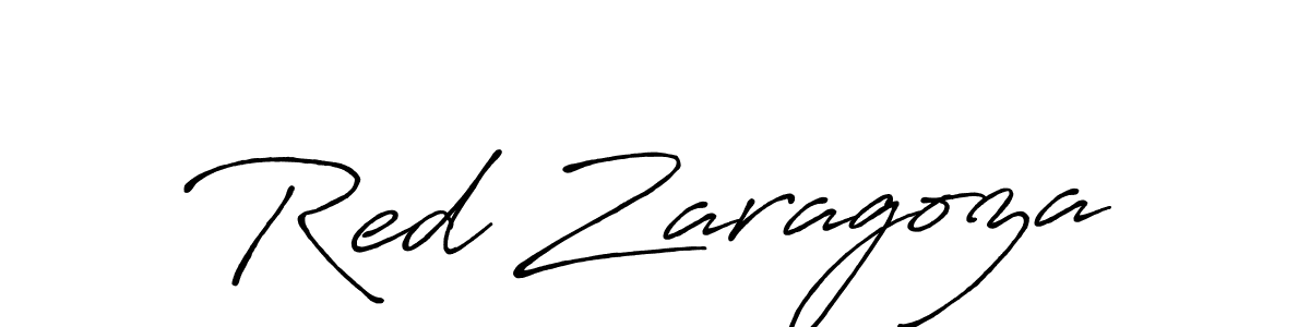 Make a beautiful signature design for name Red Zaragoza. With this signature (Antro_Vectra_Bolder) style, you can create a handwritten signature for free. Red Zaragoza signature style 7 images and pictures png