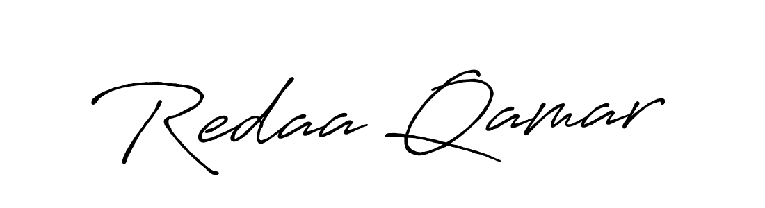 How to make Redaa Qamar signature? Antro_Vectra_Bolder is a professional autograph style. Create handwritten signature for Redaa Qamar name. Redaa Qamar signature style 7 images and pictures png