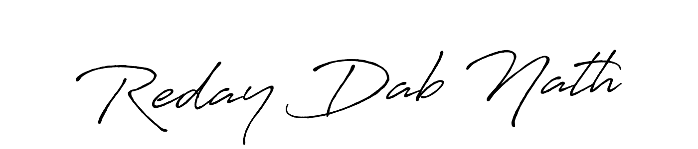 Design your own signature with our free online signature maker. With this signature software, you can create a handwritten (Antro_Vectra_Bolder) signature for name Reday Dab Nath. Reday Dab Nath signature style 7 images and pictures png