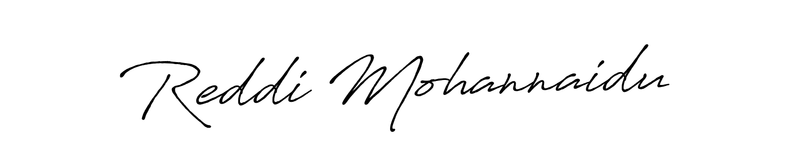 Make a beautiful signature design for name Reddi Mohannaidu. With this signature (Antro_Vectra_Bolder) style, you can create a handwritten signature for free. Reddi Mohannaidu signature style 7 images and pictures png