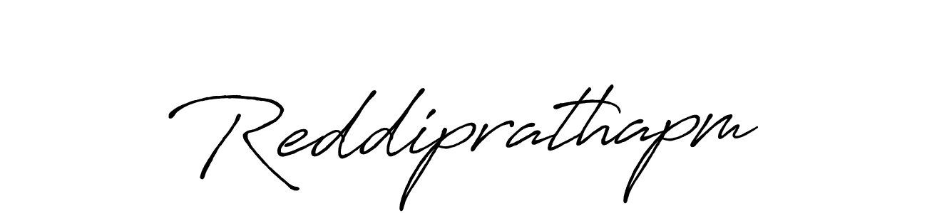 Create a beautiful signature design for name Reddiprathapm. With this signature (Antro_Vectra_Bolder) fonts, you can make a handwritten signature for free. Reddiprathapm signature style 7 images and pictures png
