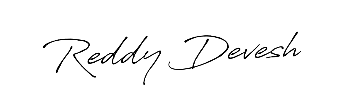 Reddy Devesh stylish signature style. Best Handwritten Sign (Antro_Vectra_Bolder) for my name. Handwritten Signature Collection Ideas for my name Reddy Devesh. Reddy Devesh signature style 7 images and pictures png