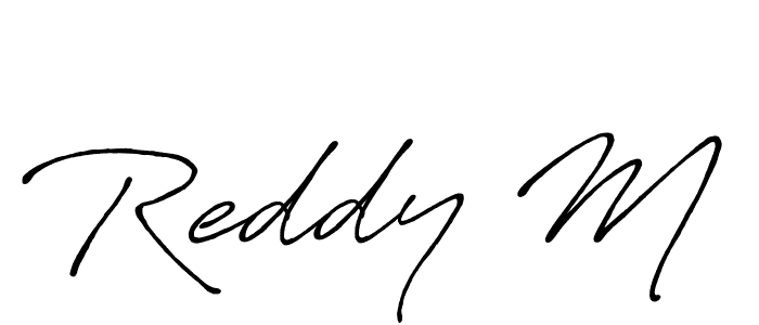 Design your own signature with our free online signature maker. With this signature software, you can create a handwritten (Antro_Vectra_Bolder) signature for name Reddy M. Reddy M signature style 7 images and pictures png