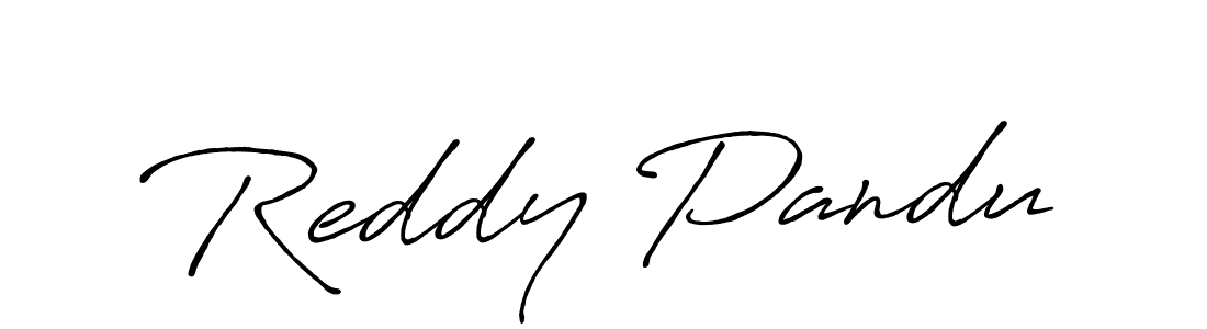 How to make Reddy Pandu name signature. Use Antro_Vectra_Bolder style for creating short signs online. This is the latest handwritten sign. Reddy Pandu signature style 7 images and pictures png