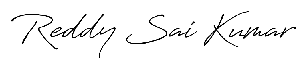 Practice writing Reddy Sai Kumar with the flow of Antro_Vectra_Bolder lettering. A fantastic source of inspiration for developing your personal signature style. Reddy Sai Kumar signature style 7 images and pictures png
