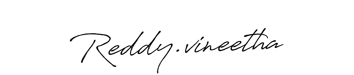 Reddy.vineetha stylish signature style. Best Handwritten Sign (Antro_Vectra_Bolder) for my name. Handwritten Signature Collection Ideas for my name Reddy.vineetha. Reddy.vineetha signature style 7 images and pictures png
