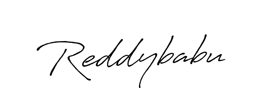 Use a signature maker to create a handwritten signature online. With this signature software, you can design (Antro_Vectra_Bolder) your own signature for name Reddybabu. Reddybabu signature style 7 images and pictures png