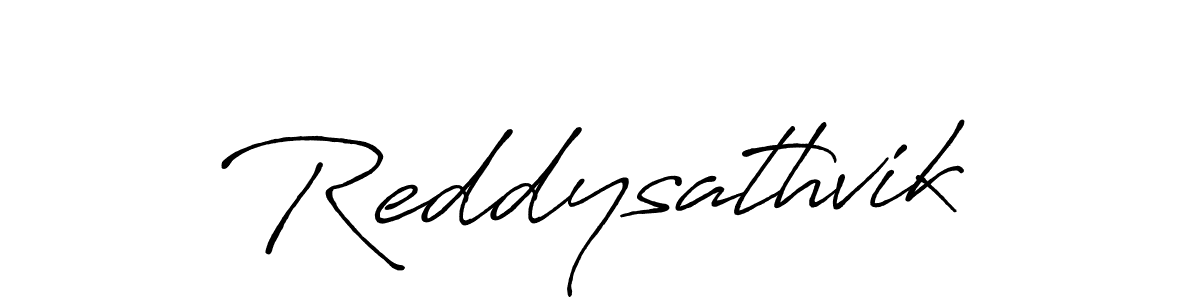 Make a beautiful signature design for name Reddysathvik. With this signature (Antro_Vectra_Bolder) style, you can create a handwritten signature for free. Reddysathvik signature style 7 images and pictures png