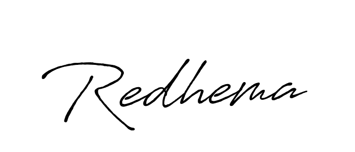 Redhema stylish signature style. Best Handwritten Sign (Antro_Vectra_Bolder) for my name. Handwritten Signature Collection Ideas for my name Redhema. Redhema signature style 7 images and pictures png