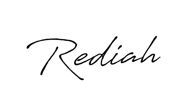 Similarly Antro_Vectra_Bolder is the best handwritten signature design. Signature creator online .You can use it as an online autograph creator for name Rediah. Rediah signature style 7 images and pictures png
