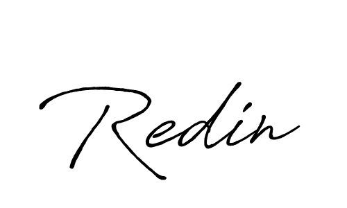 How to make Redin signature? Antro_Vectra_Bolder is a professional autograph style. Create handwritten signature for Redin name. Redin signature style 7 images and pictures png