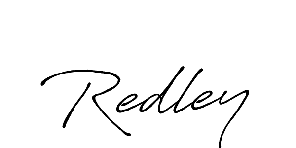 You should practise on your own different ways (Antro_Vectra_Bolder) to write your name (Redley) in signature. don't let someone else do it for you. Redley signature style 7 images and pictures png