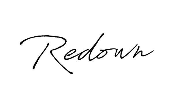 How to Draw Redown signature style? Antro_Vectra_Bolder is a latest design signature styles for name Redown. Redown signature style 7 images and pictures png