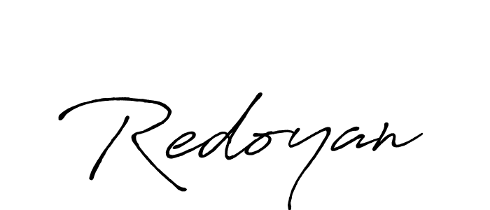 Redoyan stylish signature style. Best Handwritten Sign (Antro_Vectra_Bolder) for my name. Handwritten Signature Collection Ideas for my name Redoyan. Redoyan signature style 7 images and pictures png