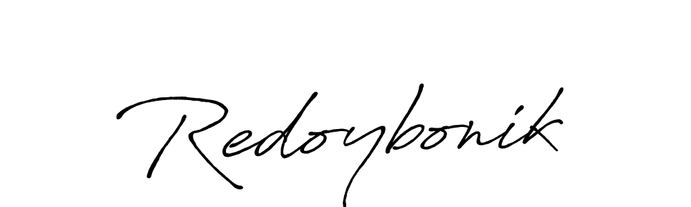 Create a beautiful signature design for name Redoybonik. With this signature (Antro_Vectra_Bolder) fonts, you can make a handwritten signature for free. Redoybonik signature style 7 images and pictures png