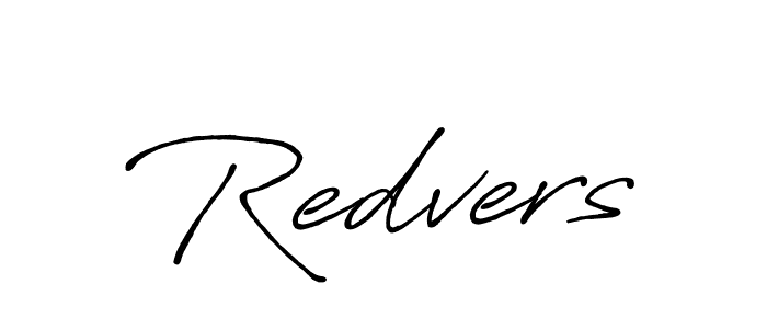 Make a beautiful signature design for name Redvers. With this signature (Antro_Vectra_Bolder) style, you can create a handwritten signature for free. Redvers signature style 7 images and pictures png