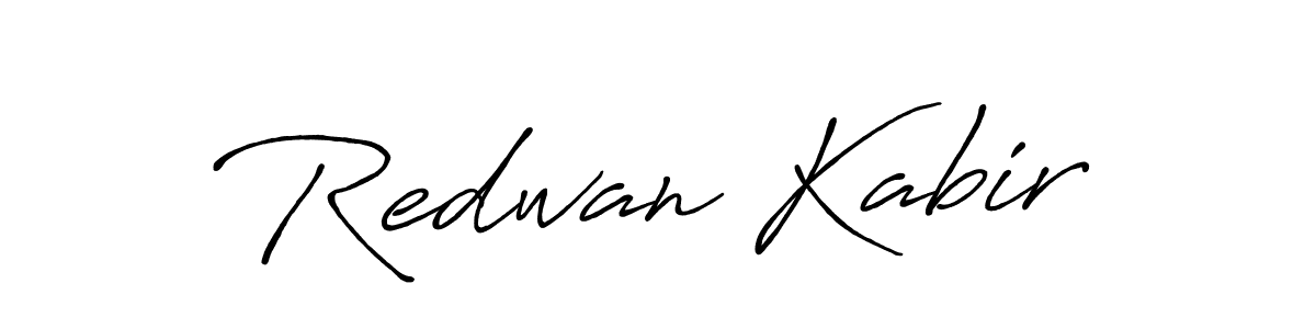 Create a beautiful signature design for name Redwan Kabir. With this signature (Antro_Vectra_Bolder) fonts, you can make a handwritten signature for free. Redwan Kabir signature style 7 images and pictures png