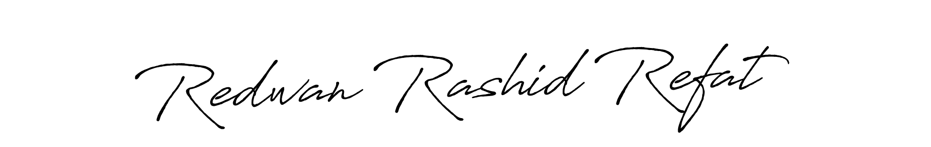 Redwan Rashid Refat stylish signature style. Best Handwritten Sign (Antro_Vectra_Bolder) for my name. Handwritten Signature Collection Ideas for my name Redwan Rashid Refat. Redwan Rashid Refat signature style 7 images and pictures png