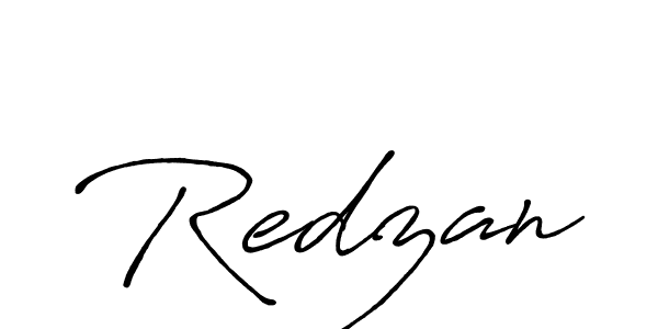Design your own signature with our free online signature maker. With this signature software, you can create a handwritten (Antro_Vectra_Bolder) signature for name Redzan. Redzan signature style 7 images and pictures png