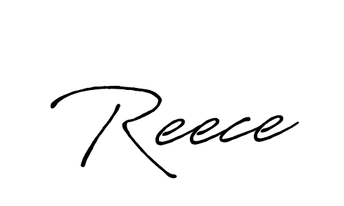 How to make Reece name signature. Use Antro_Vectra_Bolder style for creating short signs online. This is the latest handwritten sign. Reece signature style 7 images and pictures png