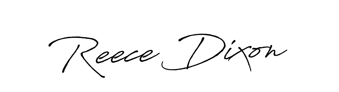 Also You can easily find your signature by using the search form. We will create Reece Dixon name handwritten signature images for you free of cost using Antro_Vectra_Bolder sign style. Reece Dixon signature style 7 images and pictures png