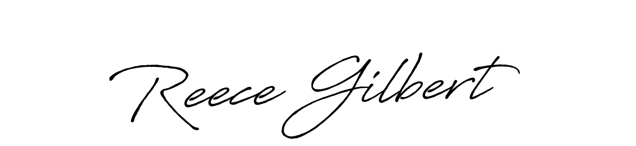 It looks lik you need a new signature style for name Reece Gilbert. Design unique handwritten (Antro_Vectra_Bolder) signature with our free signature maker in just a few clicks. Reece Gilbert signature style 7 images and pictures png