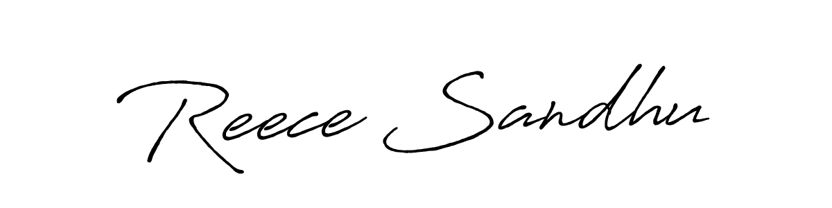 Design your own signature with our free online signature maker. With this signature software, you can create a handwritten (Antro_Vectra_Bolder) signature for name Reece Sandhu. Reece Sandhu signature style 7 images and pictures png