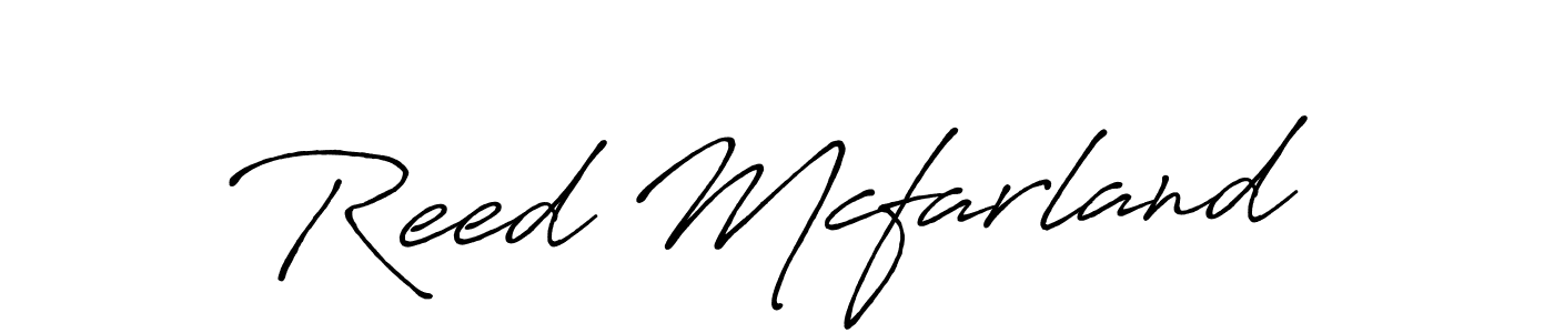 Use a signature maker to create a handwritten signature online. With this signature software, you can design (Antro_Vectra_Bolder) your own signature for name Reed Mcfarland. Reed Mcfarland signature style 7 images and pictures png