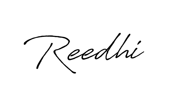 Design your own signature with our free online signature maker. With this signature software, you can create a handwritten (Antro_Vectra_Bolder) signature for name Reedhi. Reedhi signature style 7 images and pictures png