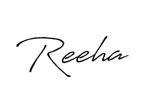 How to make Reeha signature? Antro_Vectra_Bolder is a professional autograph style. Create handwritten signature for Reeha name. Reeha signature style 7 images and pictures png