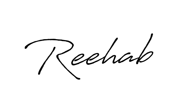 Design your own signature with our free online signature maker. With this signature software, you can create a handwritten (Antro_Vectra_Bolder) signature for name Reehab. Reehab signature style 7 images and pictures png