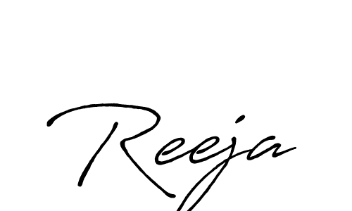 The best way (Antro_Vectra_Bolder) to make a short signature is to pick only two or three words in your name. The name Reeja include a total of six letters. For converting this name. Reeja signature style 7 images and pictures png
