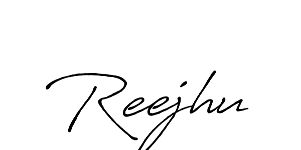 Make a beautiful signature design for name Reejhu. With this signature (Antro_Vectra_Bolder) style, you can create a handwritten signature for free. Reejhu signature style 7 images and pictures png