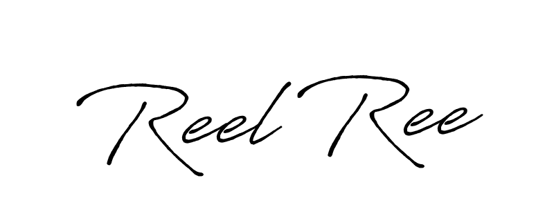 You should practise on your own different ways (Antro_Vectra_Bolder) to write your name (Reel Ree) in signature. don't let someone else do it for you. Reel Ree signature style 7 images and pictures png