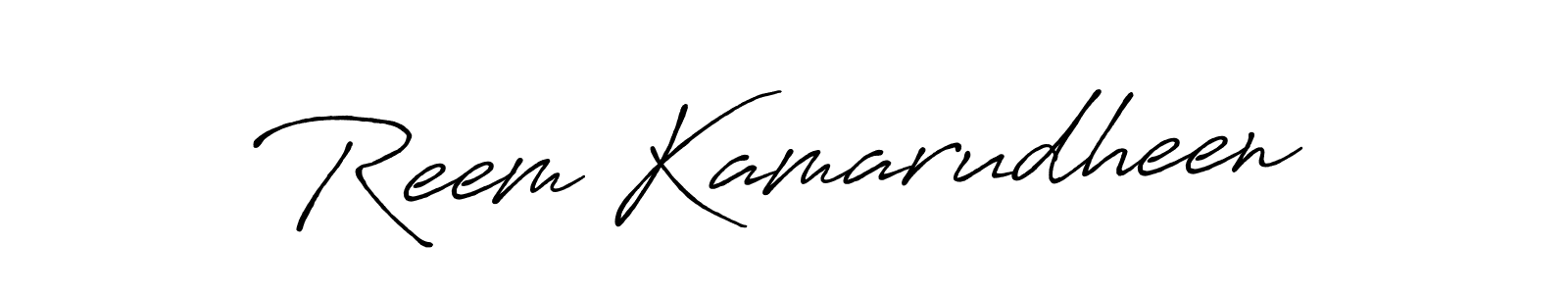 The best way (Antro_Vectra_Bolder) to make a short signature is to pick only two or three words in your name. The name Reem Kamarudheen include a total of six letters. For converting this name. Reem Kamarudheen signature style 7 images and pictures png