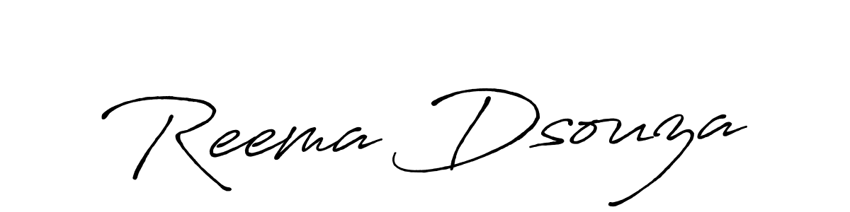 Make a short Reema Dsouza signature style. Manage your documents anywhere anytime using Antro_Vectra_Bolder. Create and add eSignatures, submit forms, share and send files easily. Reema Dsouza signature style 7 images and pictures png