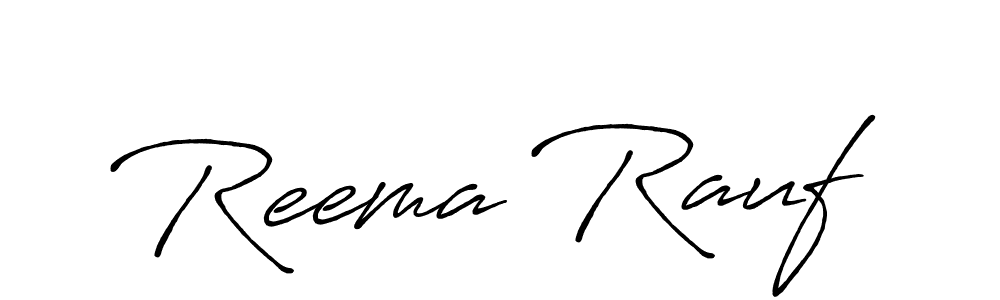 This is the best signature style for the Reema Rauf name. Also you like these signature font (Antro_Vectra_Bolder). Mix name signature. Reema Rauf signature style 7 images and pictures png