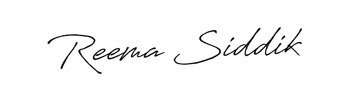 Design your own signature with our free online signature maker. With this signature software, you can create a handwritten (Antro_Vectra_Bolder) signature for name Reema Siddik. Reema Siddik signature style 7 images and pictures png