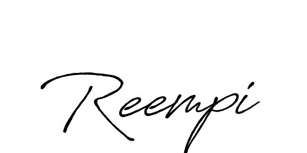 Create a beautiful signature design for name Reempi. With this signature (Antro_Vectra_Bolder) fonts, you can make a handwritten signature for free. Reempi signature style 7 images and pictures png